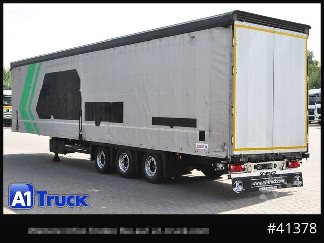 Open semitrailer with tarp SCHMITZ SCB  24, Mega, Speed Curtain, VDI 2700, neue Plane