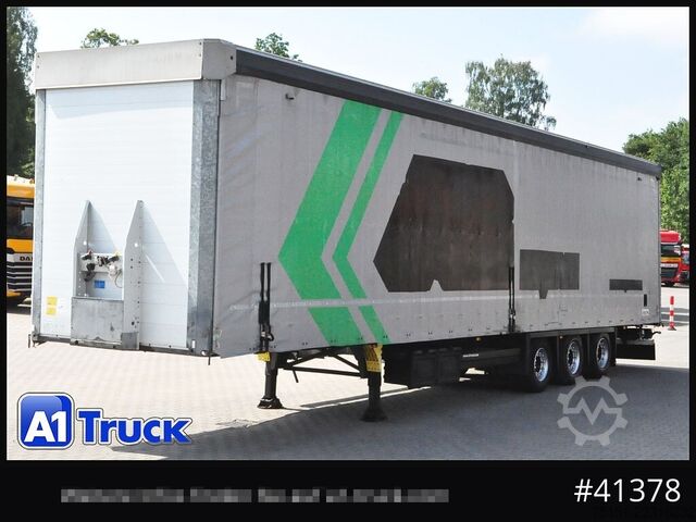 Open semitrailer with tarp SCHMITZ SCB  24, Mega, Speed Curtain, VDI 2700, neue Plane