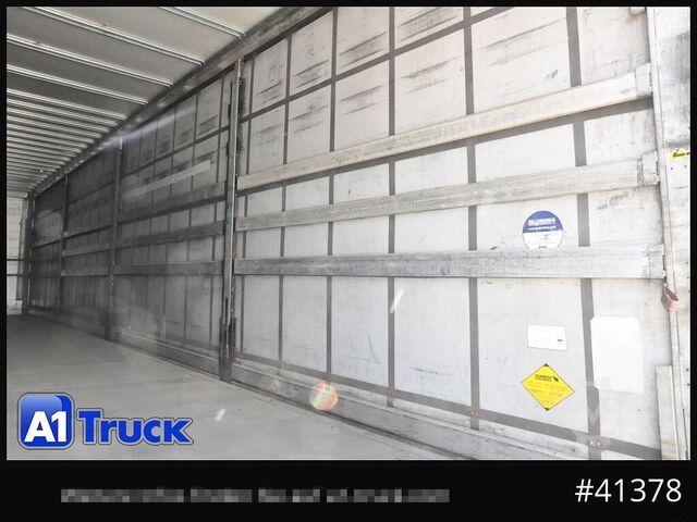 Open semitrailer with tarp SCHMITZ SCB  24, Mega, Speed Curtain, VDI 2700, neue Plane