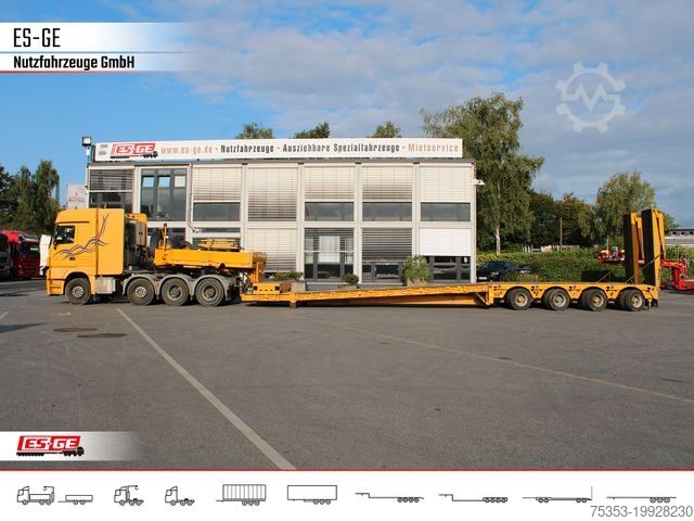 Tieflader-Sattelauflieger FAYMONVILLE Megamax Tiefbett 4x10 t