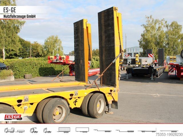 Tieflader-Sattelauflieger FAYMONVILLE Megamax Tiefbett 4x10 t