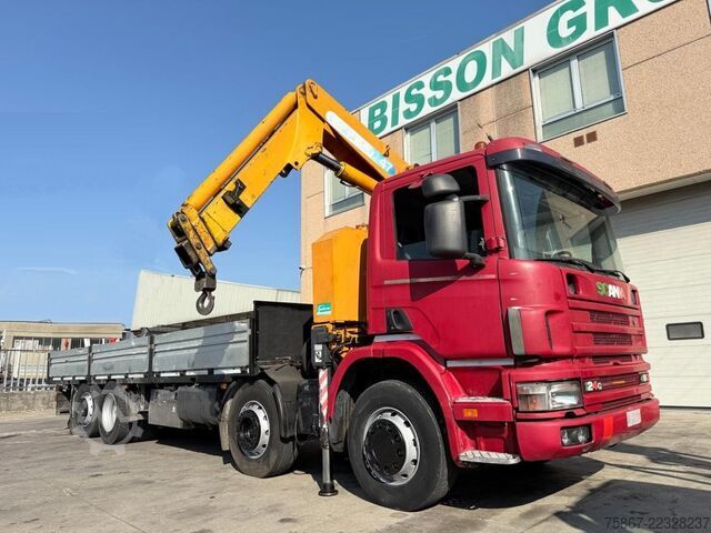 Flatbed truck SCANIA CV P 124