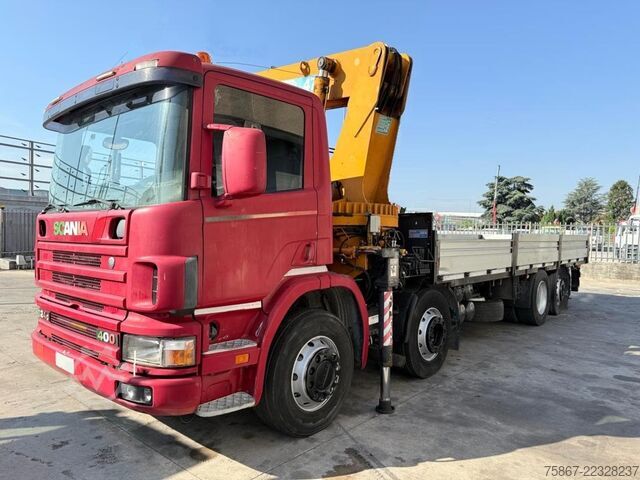 Flatbed truck SCANIA CV P 124