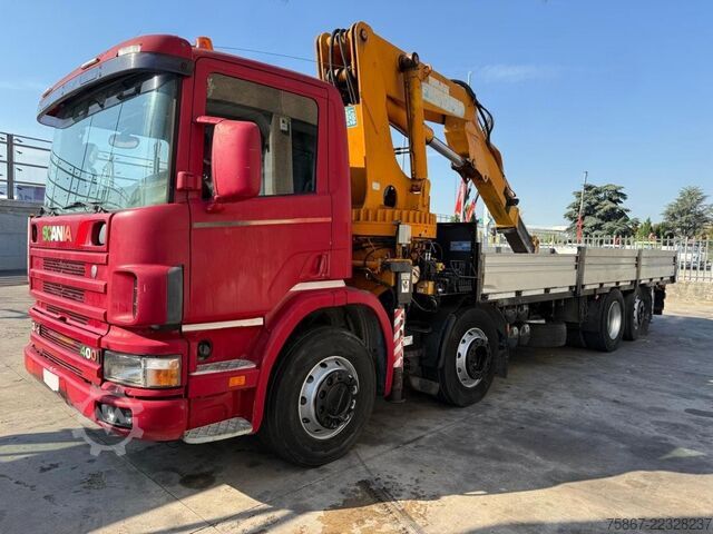 Flatbed truck SCANIA CV P 124
