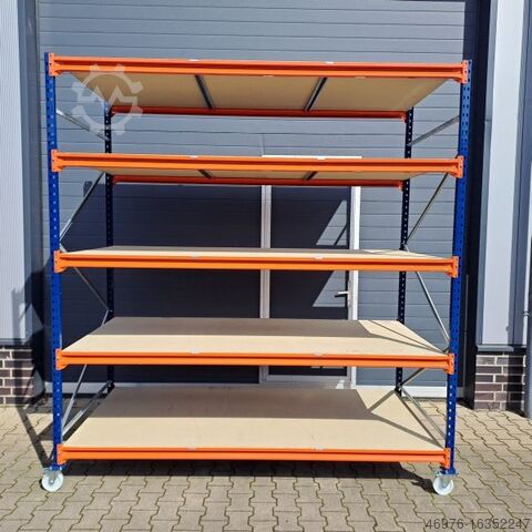 Hochregallager Kimer Etagenwagen Kommissionierwagen 3.000x400x1.350 mm Regal