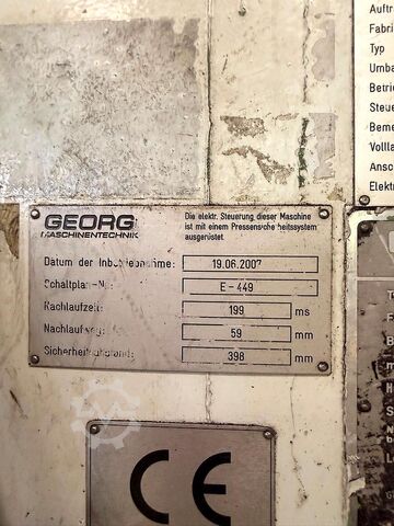 Eccentric press GEORG PEE 400