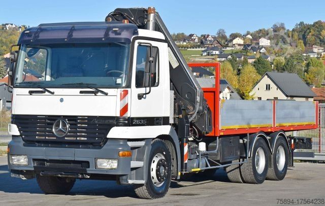 Truck mounted crane MERCEDES-BENZ ACTROS 2635 Pritsche 6,40m + HIAB 400 E-5 + FUNK