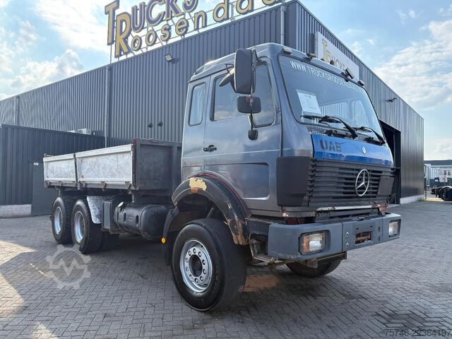 3-way tipper Mercedes-Benz SK 2228 + V8 + 6x4 + manual + 3 SIDE TIPPER