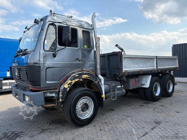 3-way tipper Mercedes-Benz SK 2228 + V8 + 6x4 + manual + 3 SIDE TIPPER