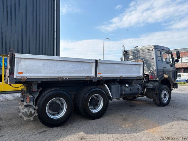 3-way tipper Mercedes-Benz SK 2228 + V8 + 6x4 + manual + 3 SIDE TIPPER