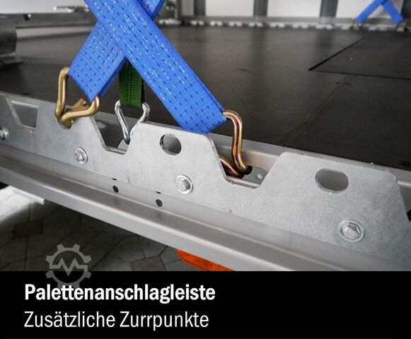 Auflieger mit Pritsche & Plane FLIEGL 3-Achs Mega Gardine zum Aufbau