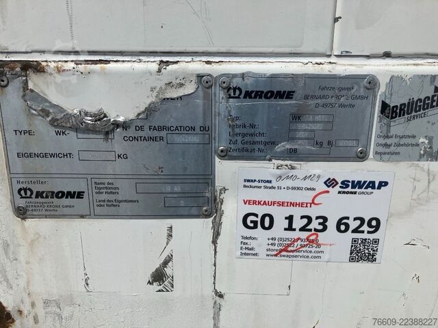 Swap body trailer KRONE Wechselbrücke Koffer