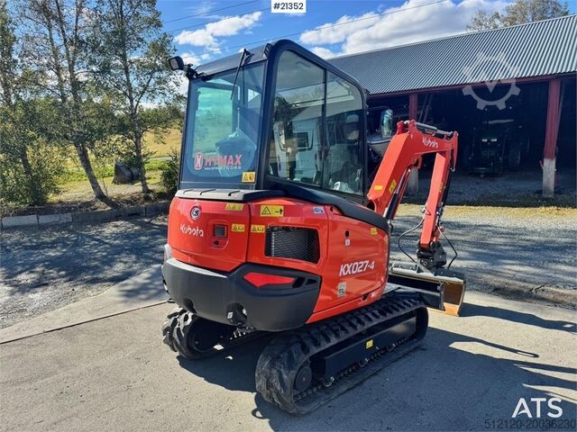 Minibagger Kubota KX027-4 Mini Excavator w/ 2 buckets. 130 hours!