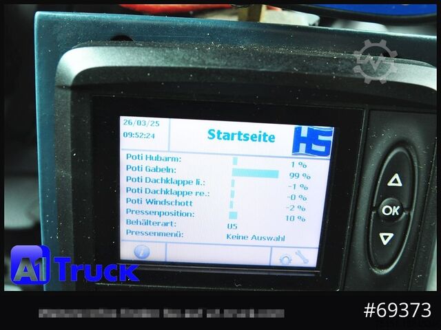 Müllwagen MERCEDES-BENZ Antos 2533, HS Millenium XXL37 Überkopflader,