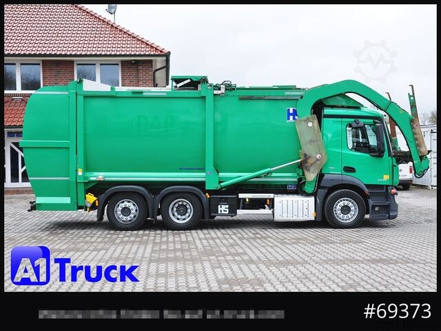 Müllwagen MERCEDES-BENZ Antos 2533, HS Millenium XXL37 Überkopflader,