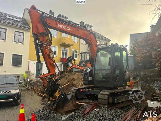 Raupenbagger Hitachi zx85us-6 excavator w/ rototilt with grapple and sa