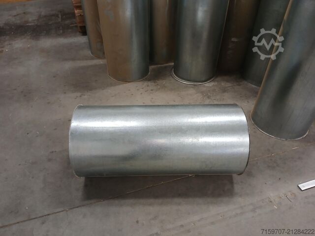 Absaugrohr Verzinkte stalen afzuigbuizen 450mm 450mm + 90 graden bocht