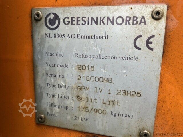 Garbage truck Mercedes-Benz 2635 6x2 Econic Geesink/Euro6