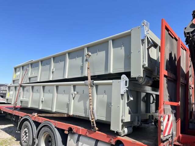 Abrollcontainer 11 kbm 6m Verzurrösen Ellermann 11 kbm Pendelklappe