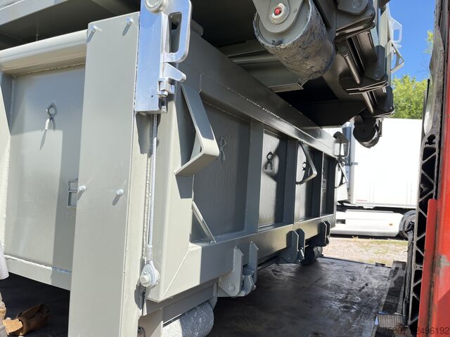 Abrollcontainer 11 kbm 6m Verzurrösen Ellermann 11 kbm Pendelklappe