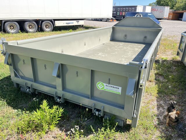 Abrollcontainer 11 kbm 6m Verzurrösen Ellermann 11 kbm Pendelklappe
