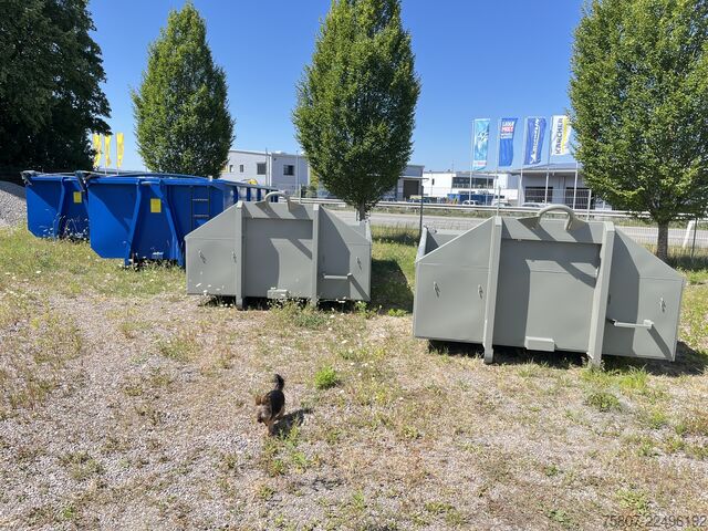 Abrollcontainer 11 kbm 6m Verzurrösen Ellermann 11 kbm Pendelklappe