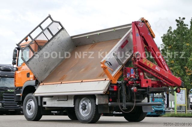 Truck mounted crane MAN TGM 13.240 Zweiseitenkipper Kran 4x4 Kamera