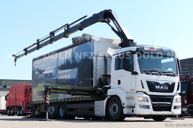 Truck mounted crane MAN TGS 26.440 Pritsche Kran HIAB Funk Retarder E6