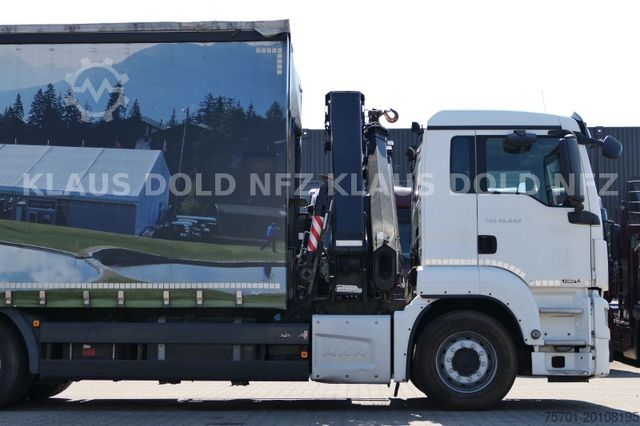 Truck mounted crane MAN TGS 26.440 Pritsche Kran HIAB Funk Retarder E6