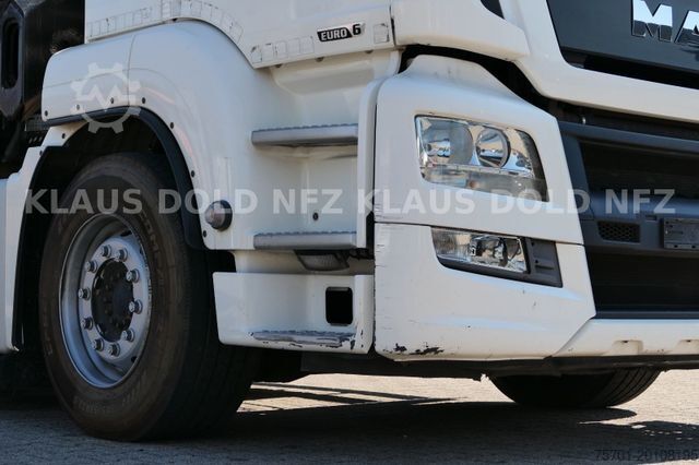 Truck mounted crane MAN TGS 26.440 Pritsche Kran HIAB Funk Retarder E6