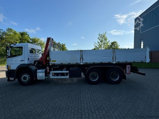 Tipper truck MERCEDES-BENZ Axor 2633 Kipper mit Kran Fassi F135