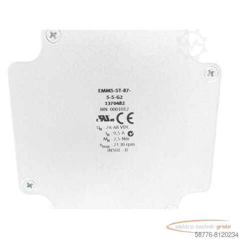 Festo motor Festo EMMS-ST-87-S-S-G2 Schrittmotor 1370482 SN:MN ! -