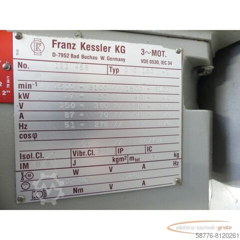 Control unit Franz Kessler DMQ 160 M-I SN:123458