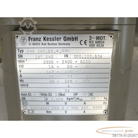 Control unit Franz Kessler DMR 100 . 52 . 4 . R0H SN:187242 - ! -