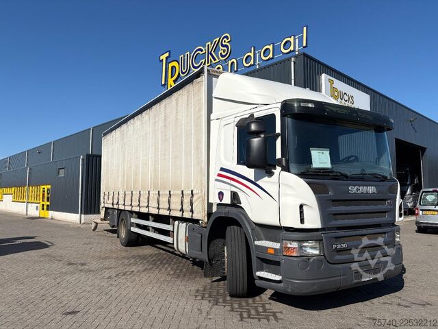 Curtain sided Scania P230 + 3 PEDALS  + 19t + LOADLIFT 1500 KG
