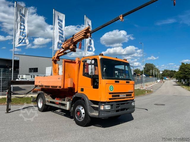 Special purpose truck IVECO ML 120E18 Abrollkipper/Kran-Mulde/Funk/Seilwinde