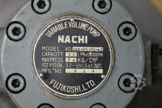 Hydraulikaggregat 1,5 kW 1400 U/min Nachi Suga 11B-25-25-AL