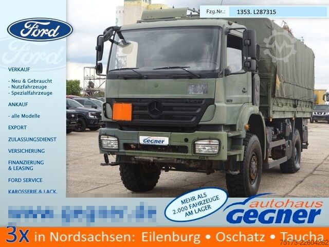 LKW mit Pritsche & Plane MERCEDES-BENZ AXOR-R 1829 A Bm 950.562 Pritsche/Plane