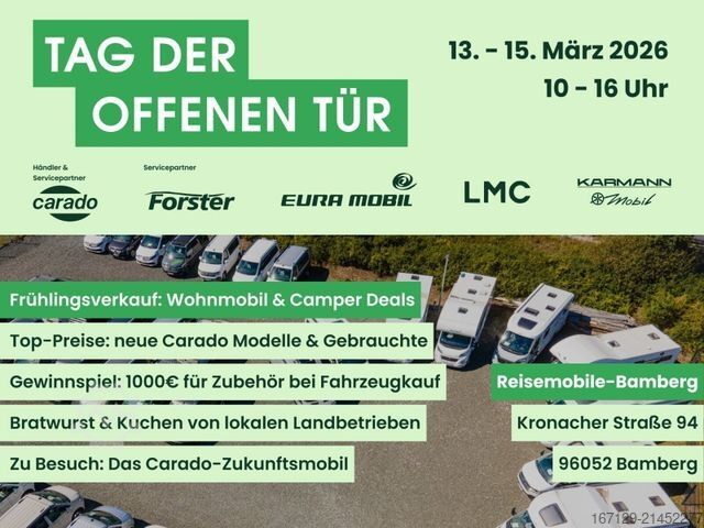 Semi-integrated camper CARADO V V132 pro+ / Automatik / TV Paket / 6E Heizung