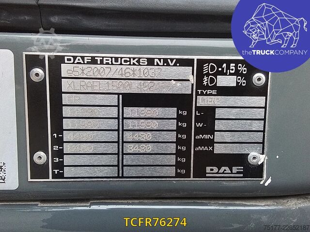 Sliding tarpaulin DAF LF 210