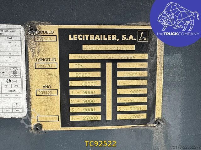 Sliding tarpaulins LeciTrailer 
