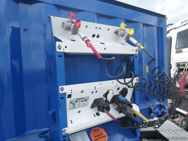 Working platform semitrailer KRONE SD, Containerverschlüsse, Luft-Lift, BPW, Rungen