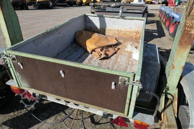 Car trailer  Zurrösen, Heckklappe, 1-Achser