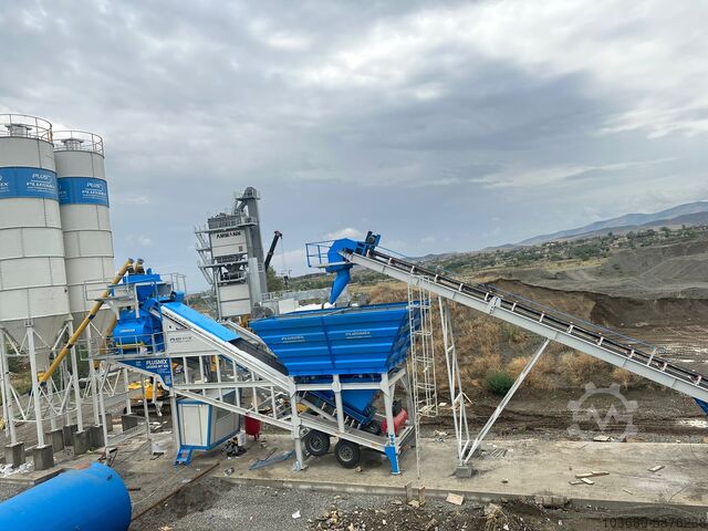 Mobile Concrete Batching Plant PLUSMIX PLUS MT100