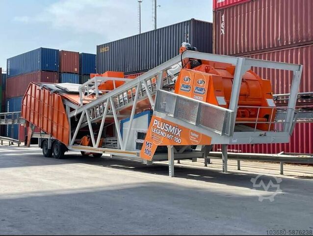 Mobile Concrete Batching Plant PLUSMIX PLUS MT100
