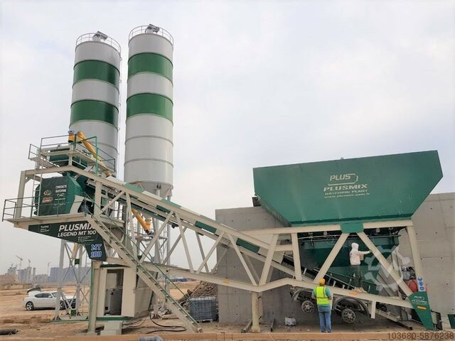 Mobile Concrete Batching Plant PLUSMIX PLUS MT100