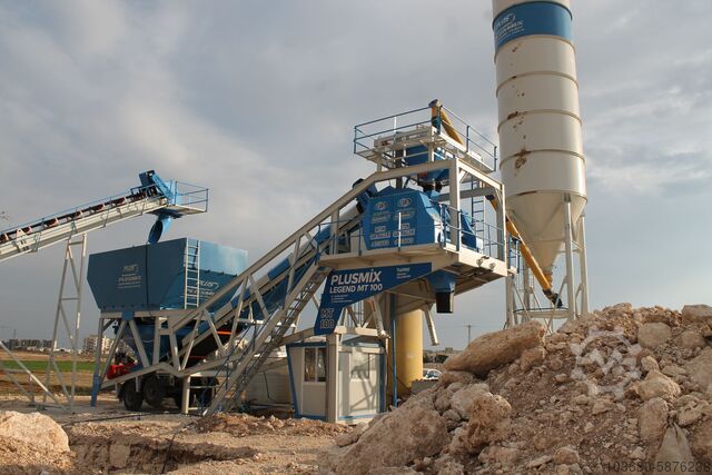 Mobile Concrete Batching Plant PLUSMIX PLUS MT100
