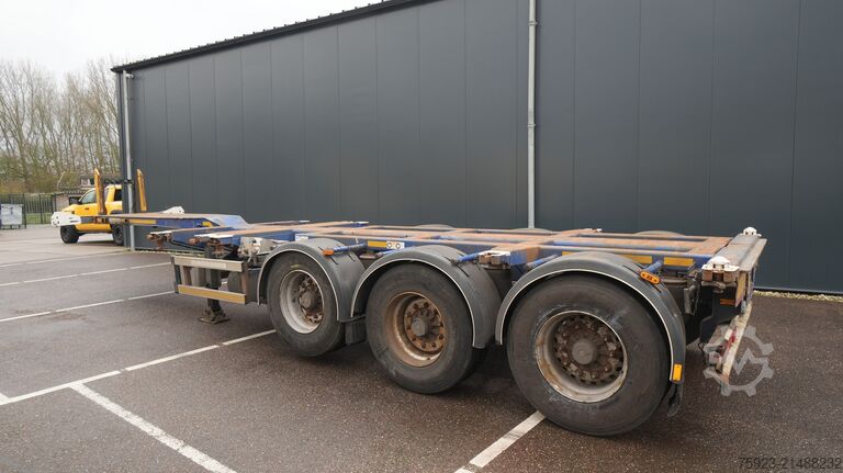 Containertransport D-tec FT-43-03-V Flexitrailer multi container chassis...