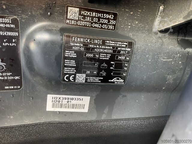 LPG Forklifts Linde H20T-01