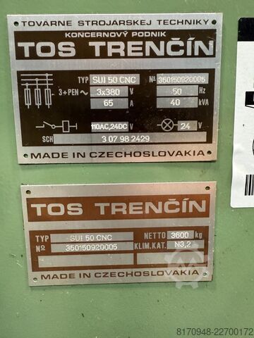 Center lathe TOS Trenčín SUI50 CNC